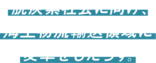 脱炭素社会に向け、海上物流輸送領域に変革をもたらす。